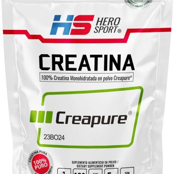 Creatina Monohidratada Creapure® 600g Pura Vegana 120 Porciones HEROSPORTS